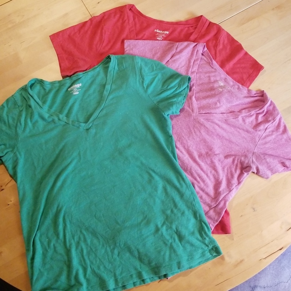 Old Navy v neck Vintage cut short sleeve tees